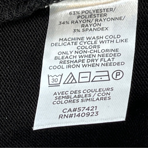 NEW LOFT Sweater Size Small Black Scoop Neck Round Hem Soft Minimalist Capsule - Picture 4 of 7